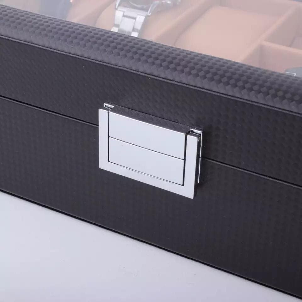 6/3 Grids PU Leather Watch Box, Sunglasses Organizer, Jewelry Collection Storage Display Container, Glasses Display Case Organizer 6/3 Grids PU Leather Watch Box, Sunglasses Organizer, Jewelry Collection Storage Display Container, Glasses Display Case Organizer